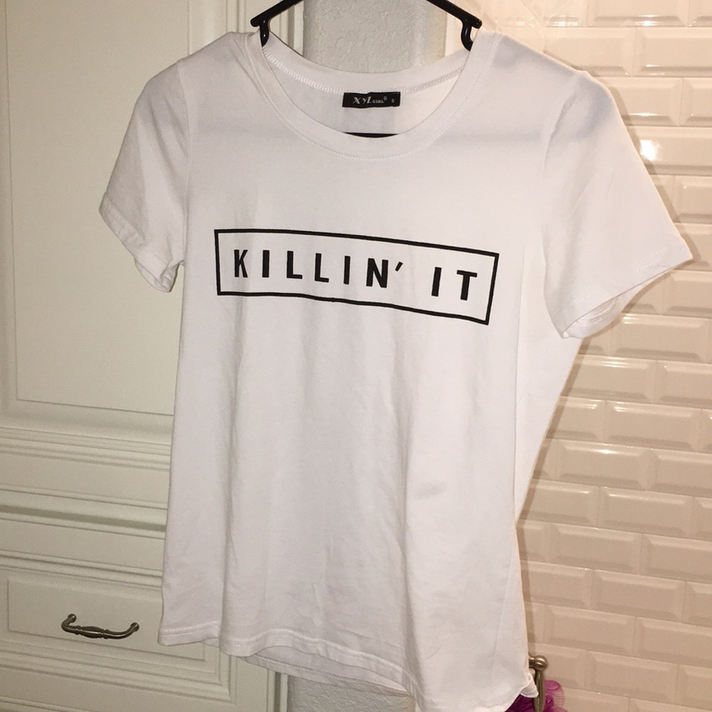 Killing in white tee